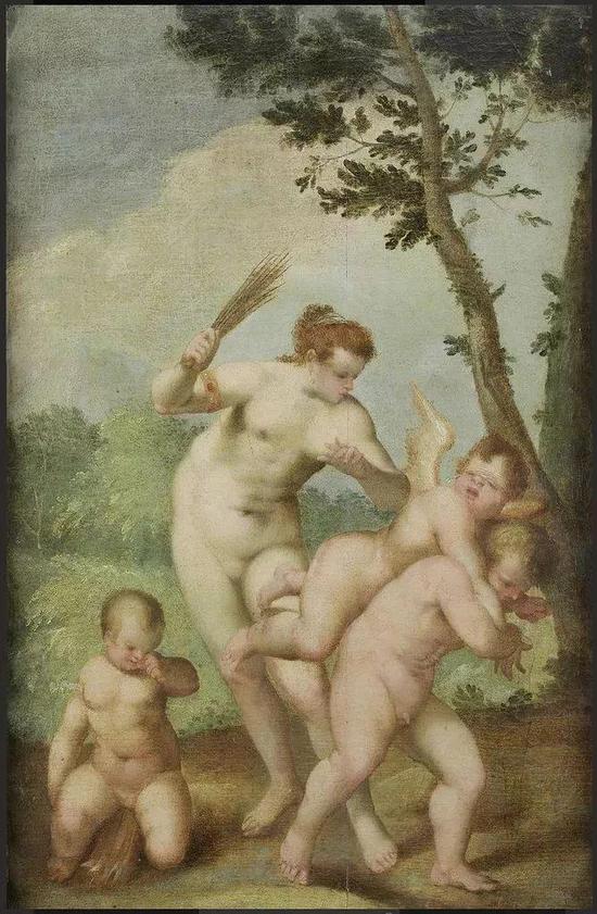 Alessandro Varotari  Venus chastising Cupid