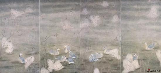 白露为霜 纸本 400×200cm 2008年