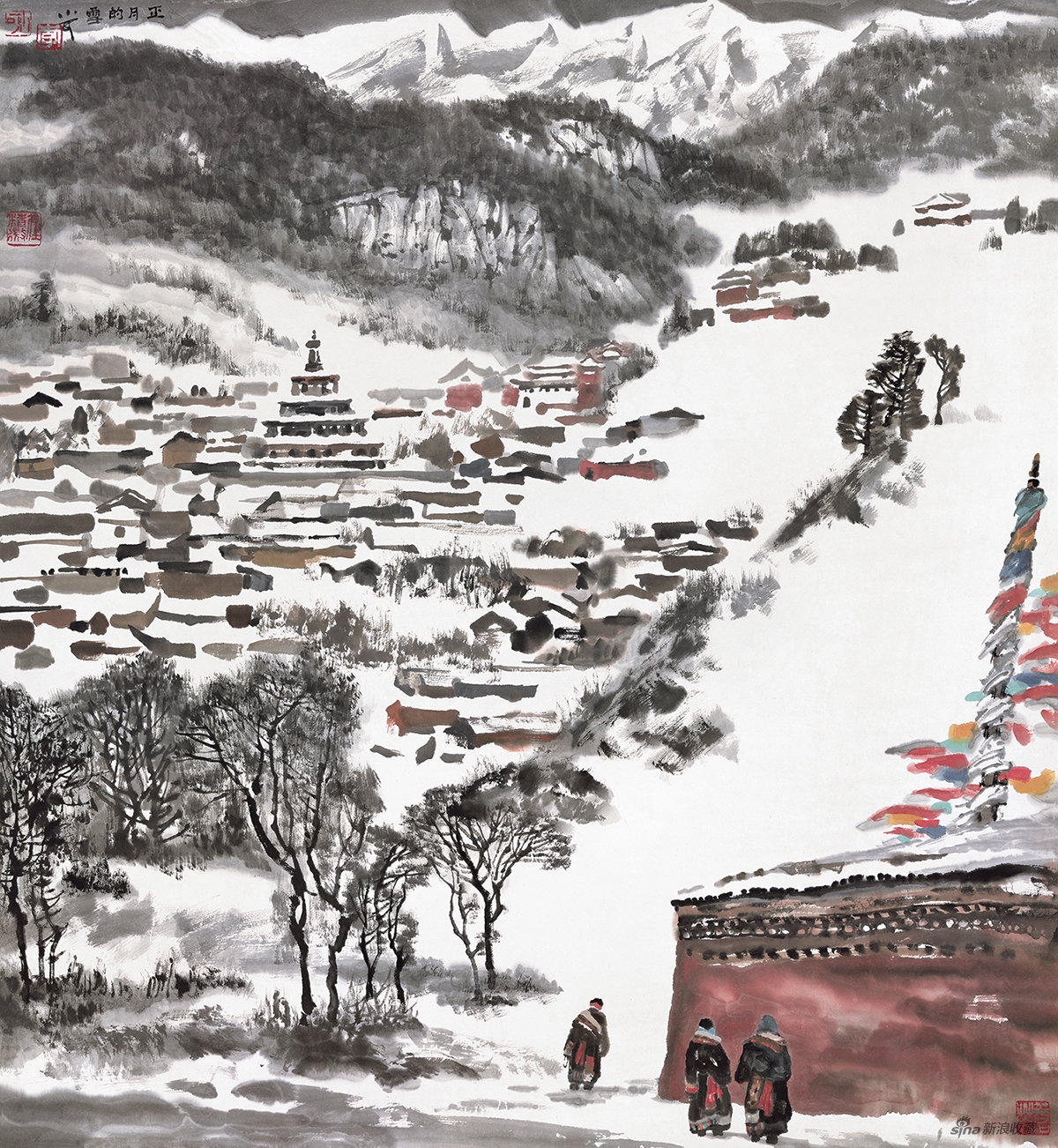 李小可——西藏系列《正月的雪》 2008年 97.5×90cm