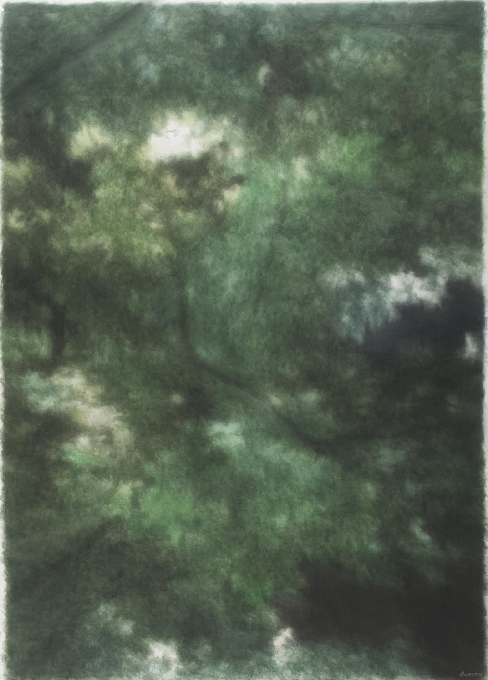 康海涛 树丛 2015-2016 纸板丙烯 252 x 182 cm