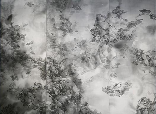 泰祥洲 《天象·方壶》,绢本水墨,240x300cm2017年