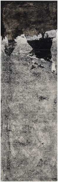 尚扬,立轴-2,布面综合材料,248cmx78cm,2015