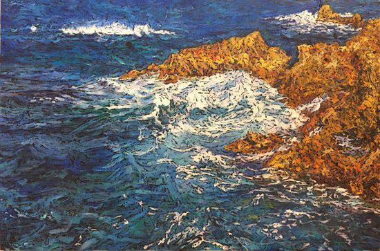 关宏臣《佐渡岛系列之九》60x46cm2010.10 油画