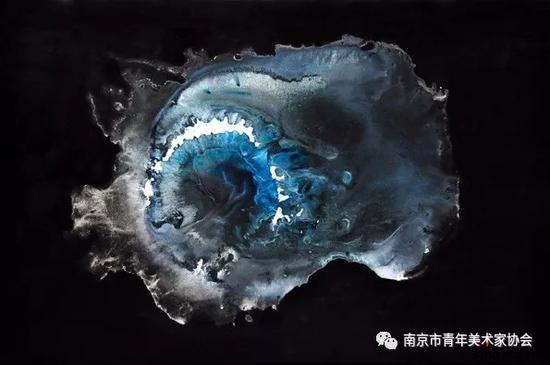 郑钰 宇宙之光系列·空Void 80cm×120cm 油画 2013年