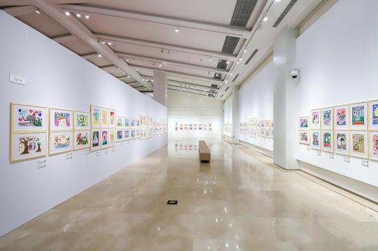 “我的美丽中国：2018童年画语杯儿童绘画比赛作品展“展览现场