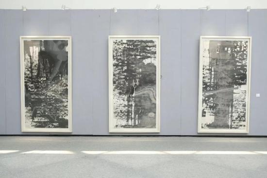 展览现场:陈九 《墨积》系列