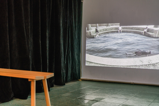 Installation view from the exhibition Huiqi He: The Mysterious Island (2018), curated by Lux Yuting Bai, Sleepcenter, New York. NY. Photo credit: Jasphy Zheng
