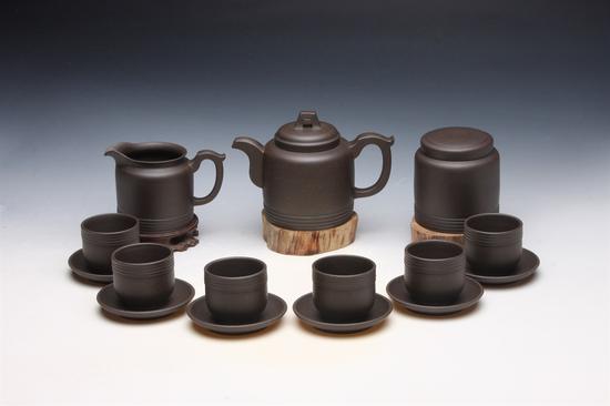 十五件至乐茶具 艺术家周琴娣作品