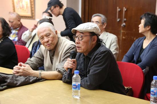 研讨会现场:艺术家张培础教授发言