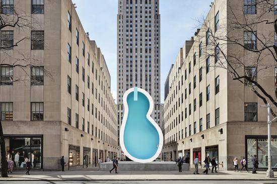 Elmgreen & Dragset Van Gogh‘s Ear 2016 Fiberglass, stainless steel, lights 900 x 500 x 240 cm