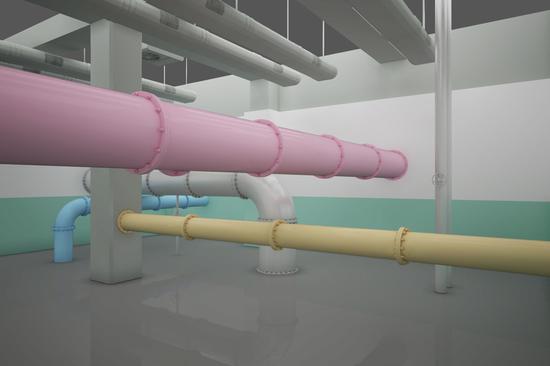 Elmgreen & Dragset “Overheated” 2019 Massimo De Carlo Gallery, Hong Kong Rendering by Studio Elmgreen & Dragset