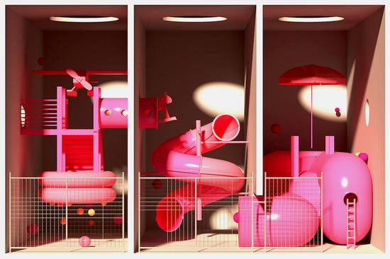 MEHDI GHADYANLOO,The Trojan Of Hope, Acrylic and oil on canvas, 200 x 300 cm, 2020,图片致谢艺术家与Dastan's Basement