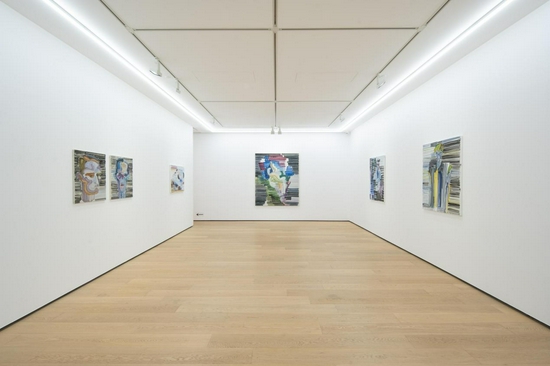 江上越个展“一期一会”现场 白石画廊香港 ?Etsu Egami