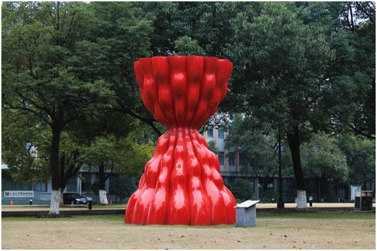 升腾 不锈钢烤漆 高350cm 东华大学 2011年