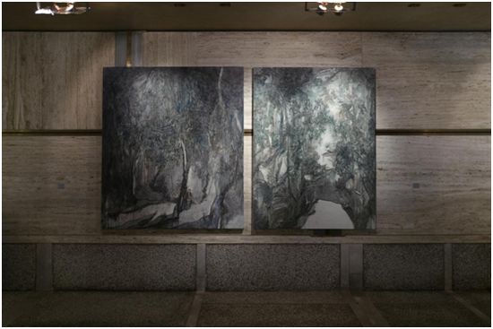 《紫林》《洛伽岩》王亚彬 / 布面油画 / 165x146cm 164x125cm / 2017