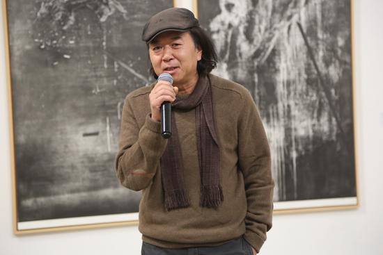 中国人民大学艺术学院教授、绘画系主任、硕士生导师,参展艺术家王家增开幕式致辞