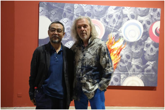 艺术家Jiri David和雕塑家隋建国  