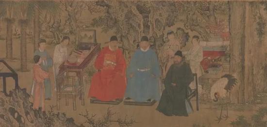 谢环《杏园雅集图》(局部)