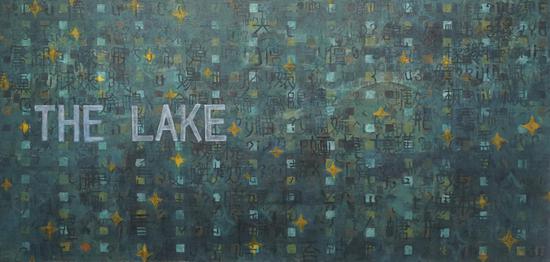 THE LAKE,布面油画，130×70cm,2018