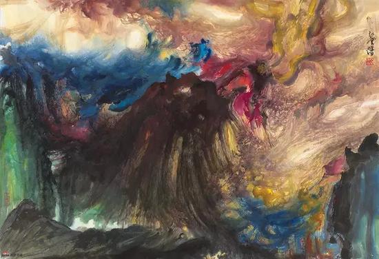 红云,69x99cm,纸本