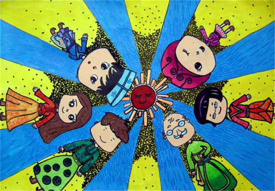 阿维娅斯-新苗组-综合类-《草原的二胎政策》-伊苑赭艺美术培训