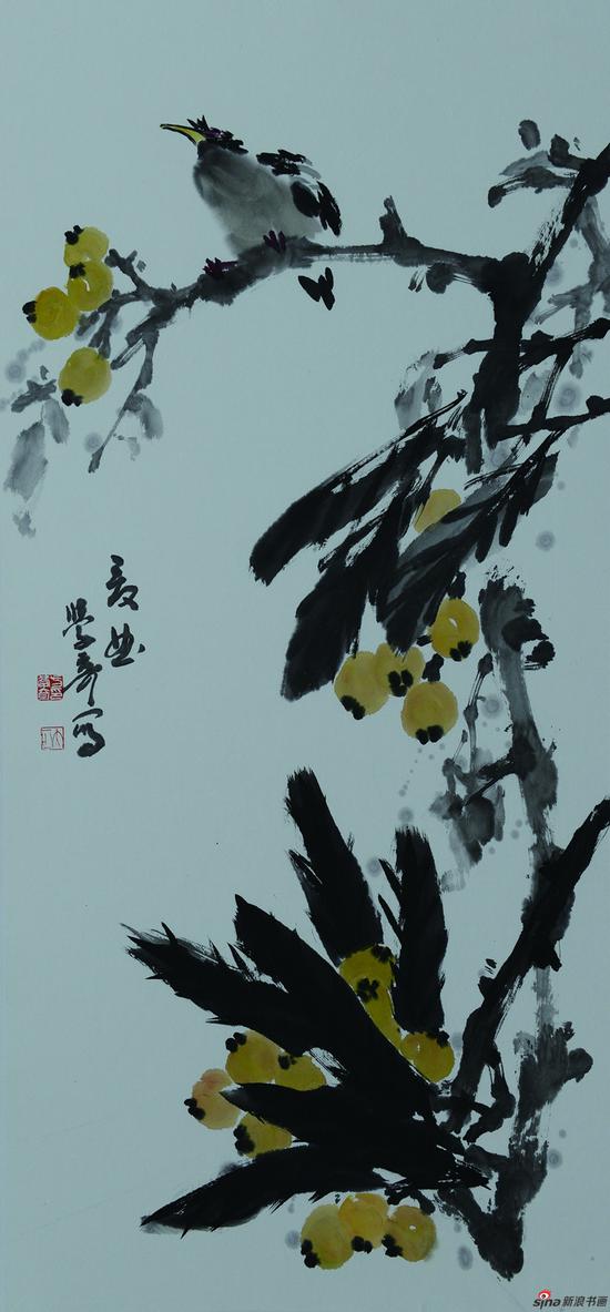 方学奇作品《夏曲》45x97cm