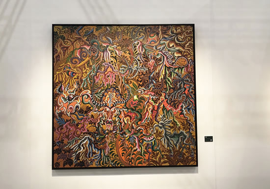 展览现场 图为《Hakuna Matata》系列作品 No.32