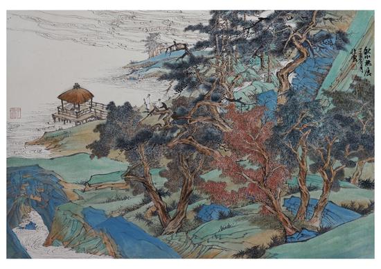 秋水无痕 45x01cm 2017年