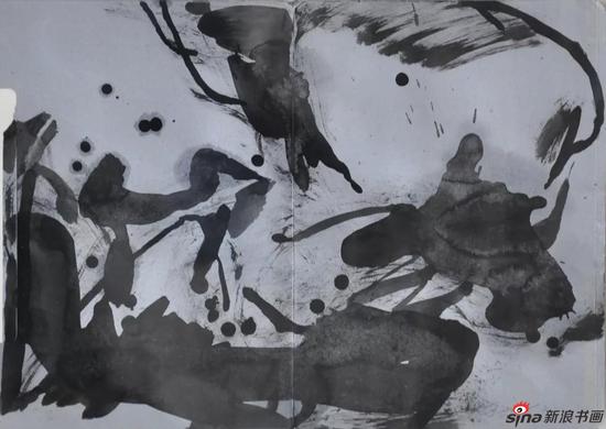 纸上作品(一) 周长江 32×45cm 信封纸水墨 2017年