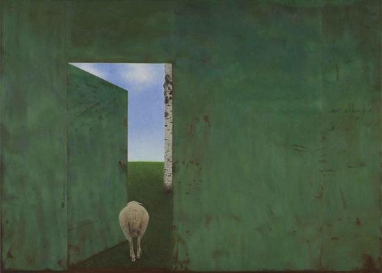 Door-梦 Oil on canvas 90.9x65.2cm