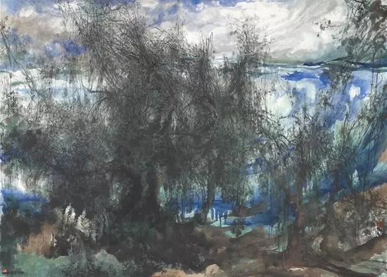 明境守望,173x124cm,纸本