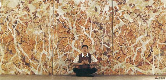 仇德树 作品资讯:为塔弗茨大学创作壁画裂变一一天人合一- 1985