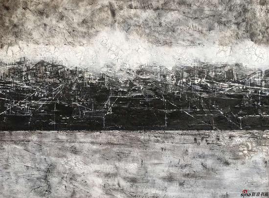 陈天 《千古涟漪清绝地》油画 118x158cm