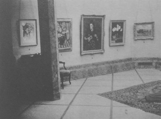 1945年10月比利时La Petite Gallery
举办“沙耆个展”展览现场