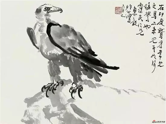 飞鹰 徐悲鸿 65×42cm 1943年作