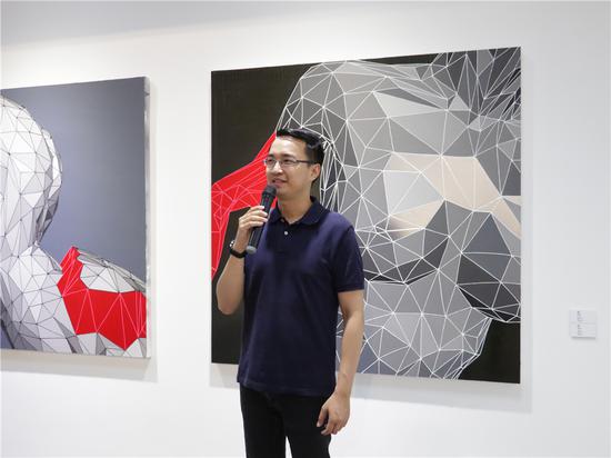 展览策展人、中央美术学院艺术管理与教育学院陈旷地博士致辞