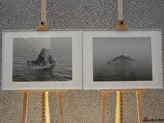 ▲邵文欢作品,左起《浮玉No.3》、《浮玉No.2》