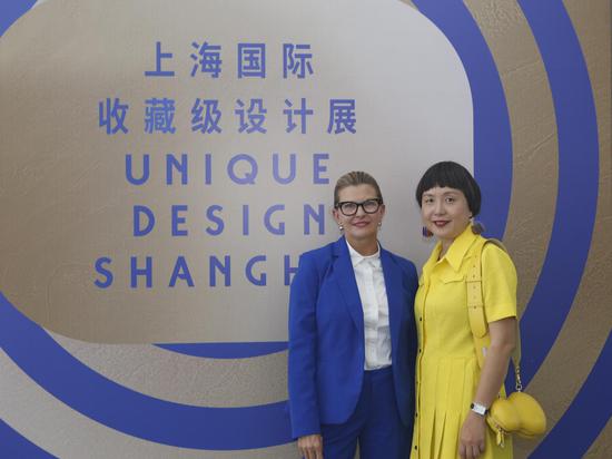 上海国际收藏级设计展Unique Design Shanghai联合创始人 Morgan Morris女士和艺术总监 曹丹女士