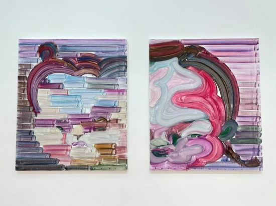 江上越个展“一期一会”现场 白石画廊香港-4 ?Etsu Egami