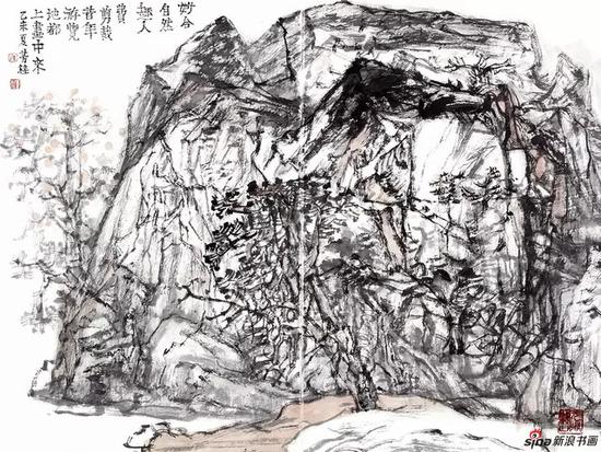 《妙合自然》 材质：纸本 尺寸：54×72cm（2013年）