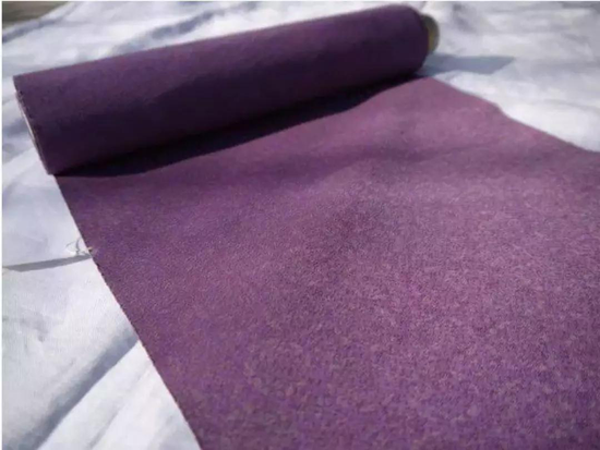用紫草染出的紫色布料
