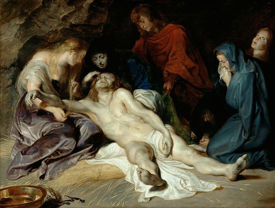 彼得·保罗·鲁本斯，哀悼耶稣，Peter Paul Rubens, The lamentation over the dead Christ, 1614