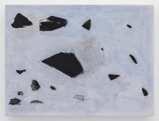石至莹,《无题 No.1》,布面油画,30×40cm,2017