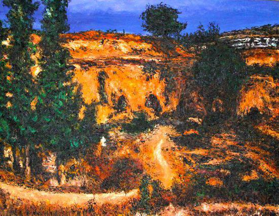 关宏臣《山西河曲系列之十》60x45.5cm 2006年 油画 