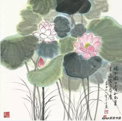 黄名芊 《娇红嫩白香如故》68x68cm