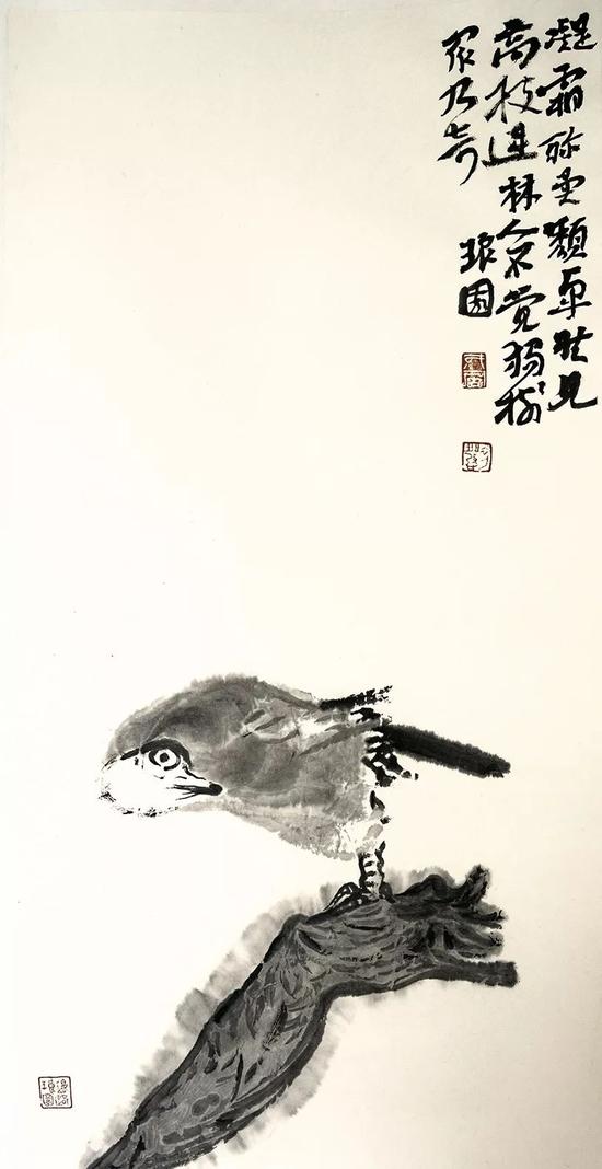 汪为新 琅园之野老生涯  69.5x34.5cm  2018