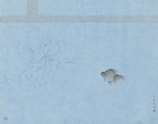 漾·2018-1 纸本设色 60X75.5cm