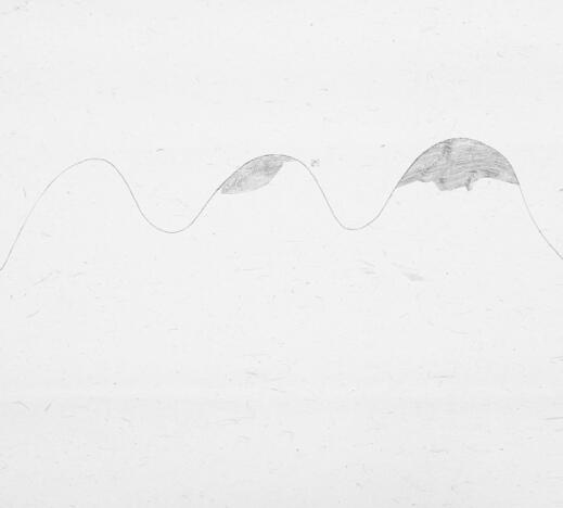 《看山还是山 看水还是水》2001-16 水墨 72×76cm 2001 年