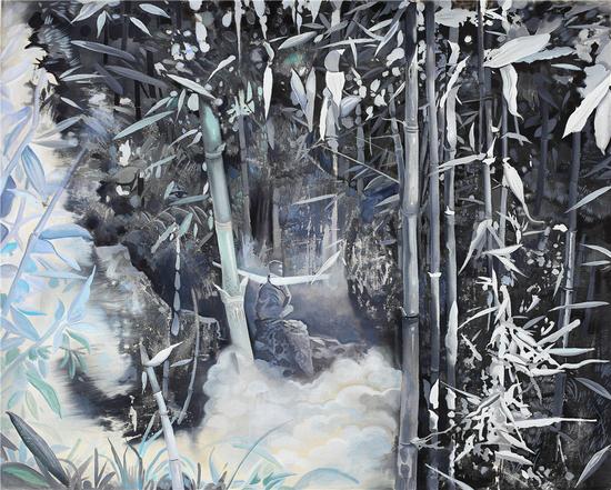 熊宇 Xiong Yu 谛听生命 Listen to Life 2016 布面油画 Oil on canvas 120×150cm