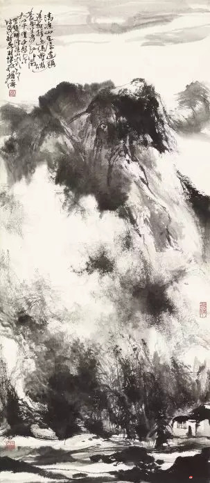 《一望大江开》 106cm×46cm 杨耀宁 江苏省中国画学会副会长